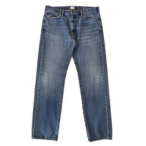 Dockers mens Straight Leg 100% Cotton Denim Jeans size 36x34 Light Wash Navy